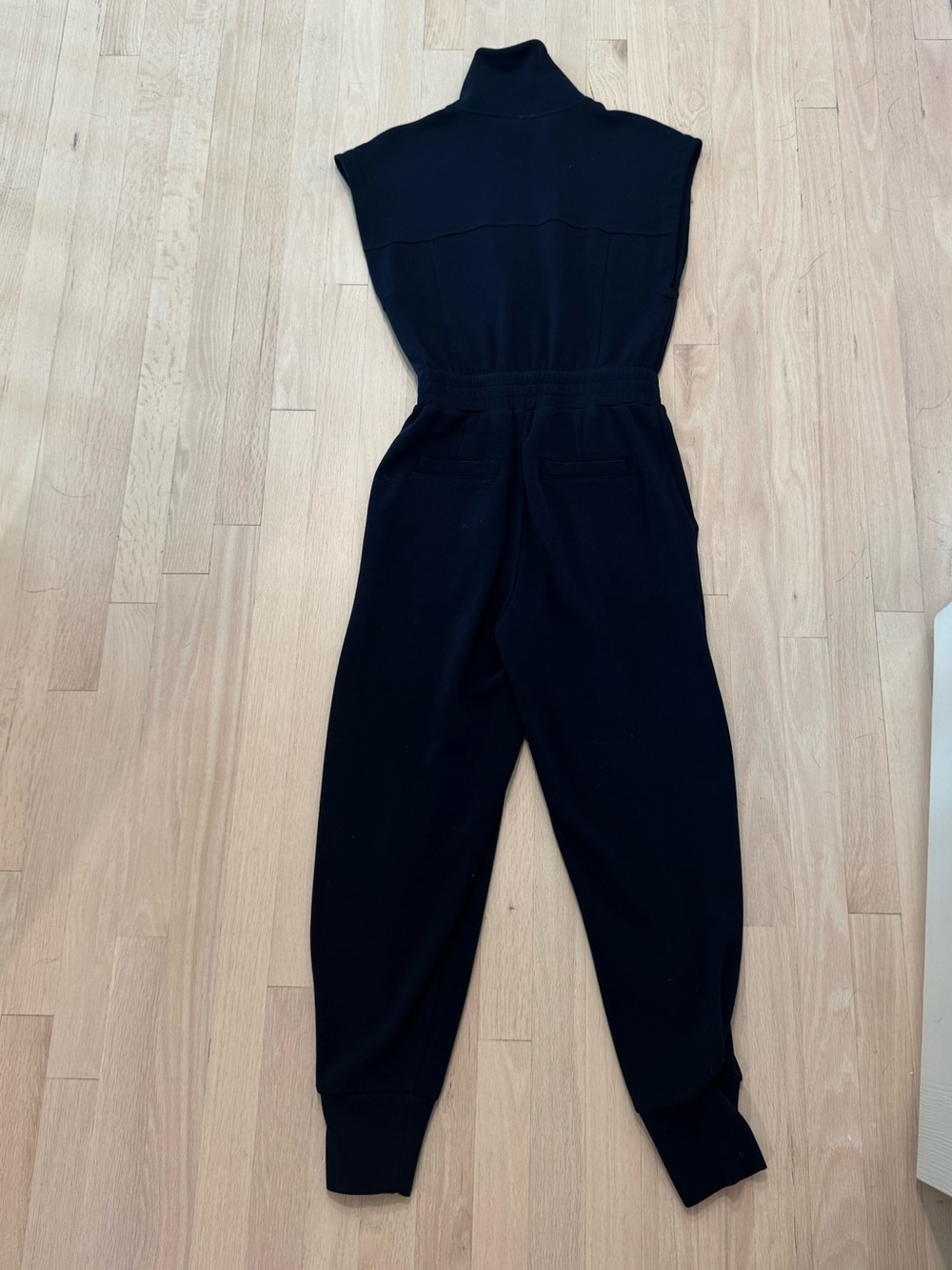 Varley Black Sleeveless Turtleneck Jumpsuit